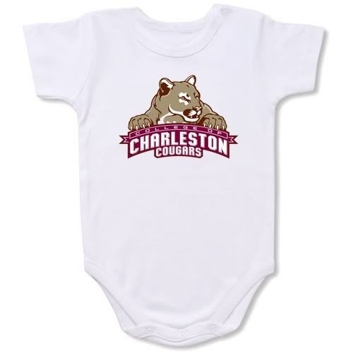 Charleston SC Cougars Baby Bodysuit Creeper #01